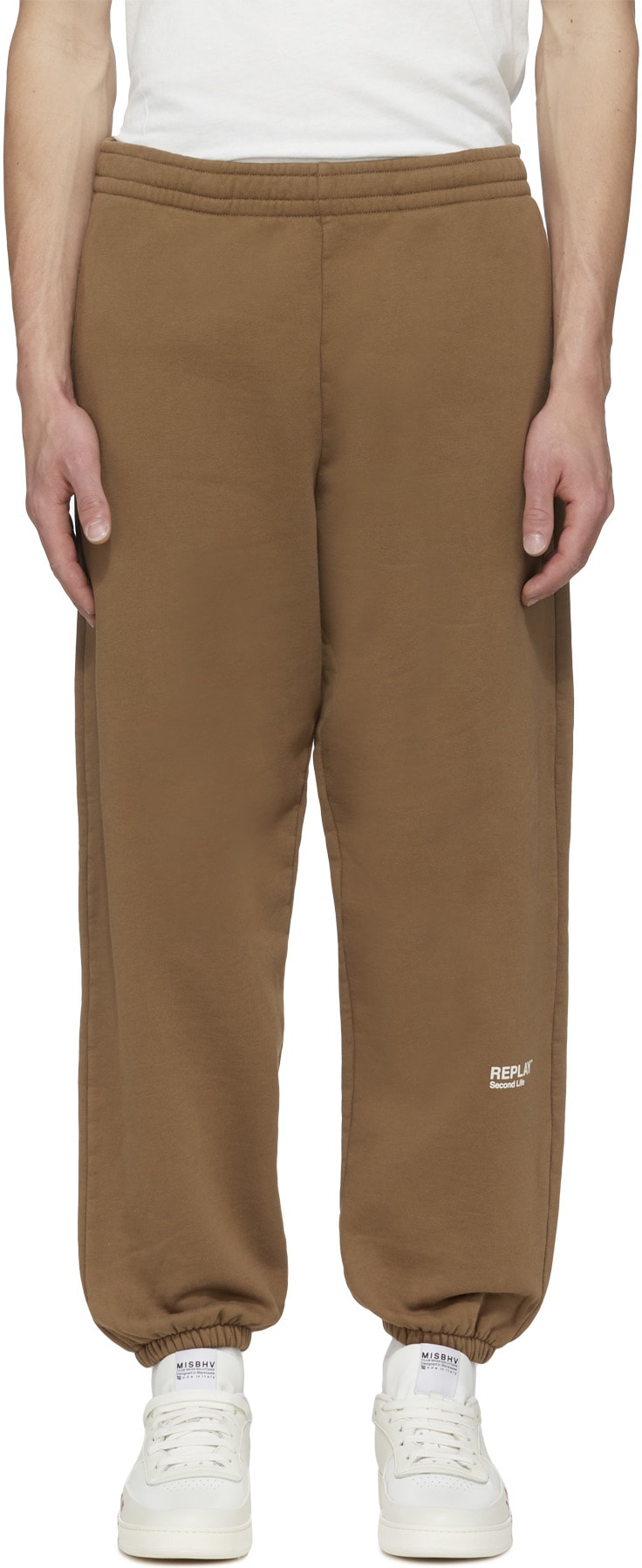 REPLAY: Brown Second Life Fleece Jogger - 1