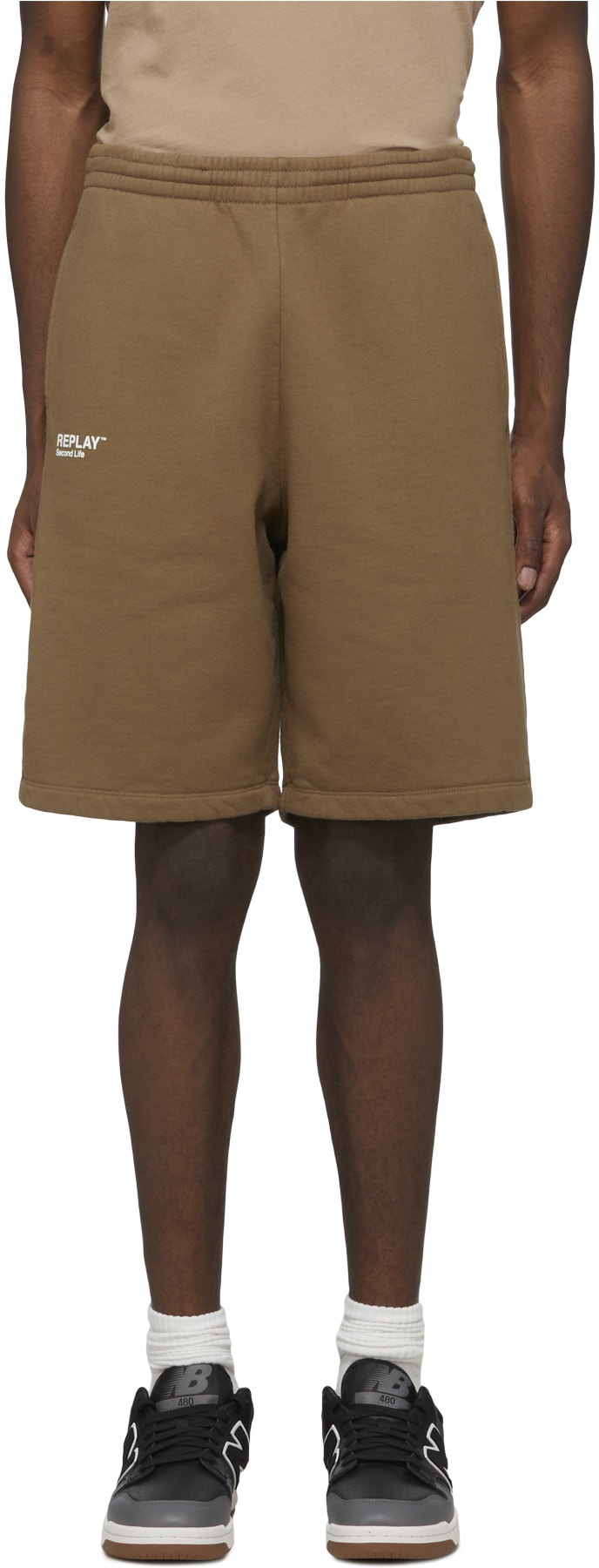 REPLAY: Brown Second Life Fleece Shorts - 1