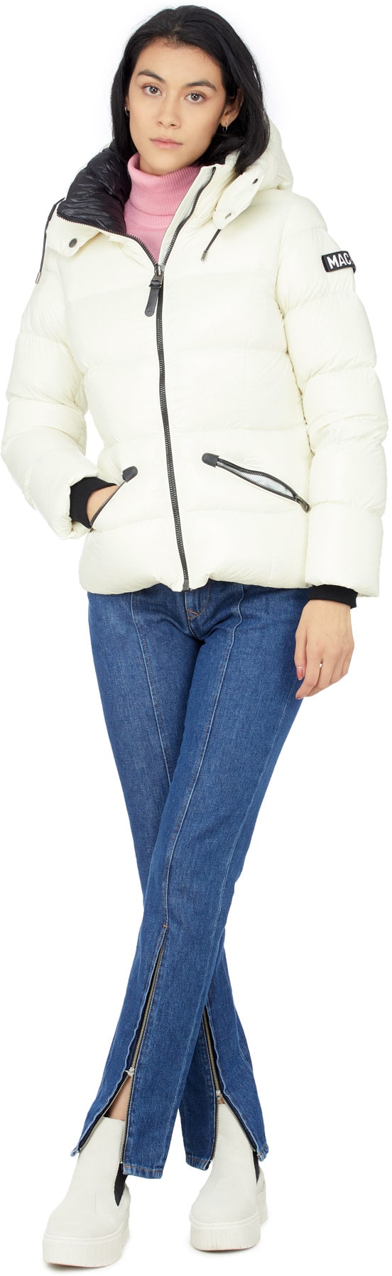 Mackage: White Madalyn-V Puffer Jacket - 4