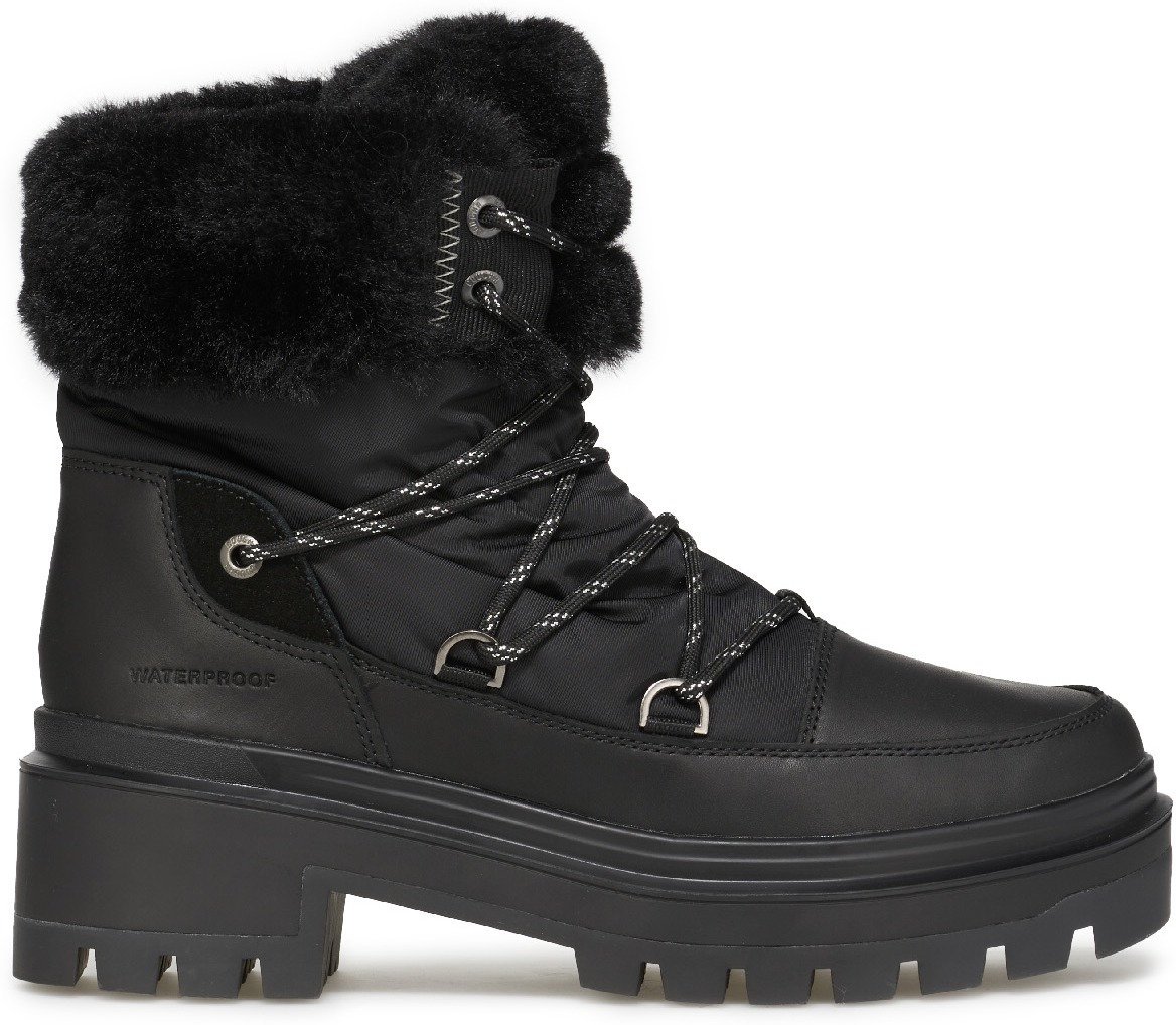 Cougar: Black Marlow Leather and Nylon Waterproof Boots - 1