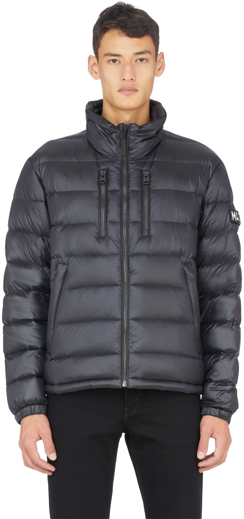 Mackage: Noir Manteau Matthew Noir - 1