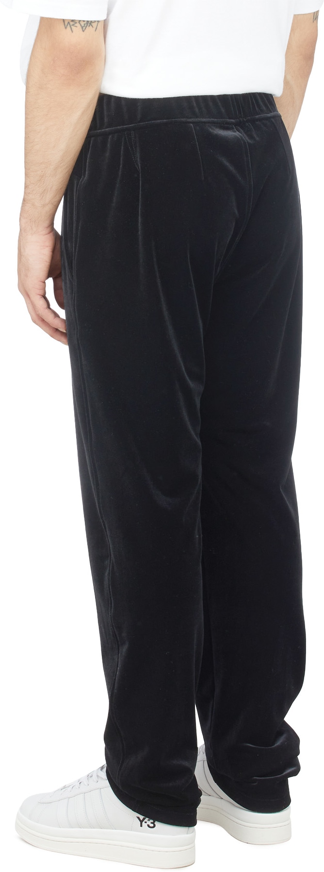 influenceu: Black Velvet Travel Pants - 3