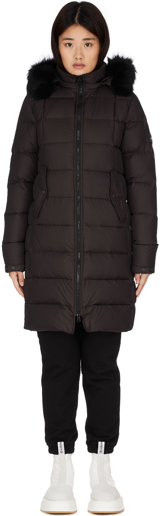 Penfield: Black Mesar Long Down Jacket - 1