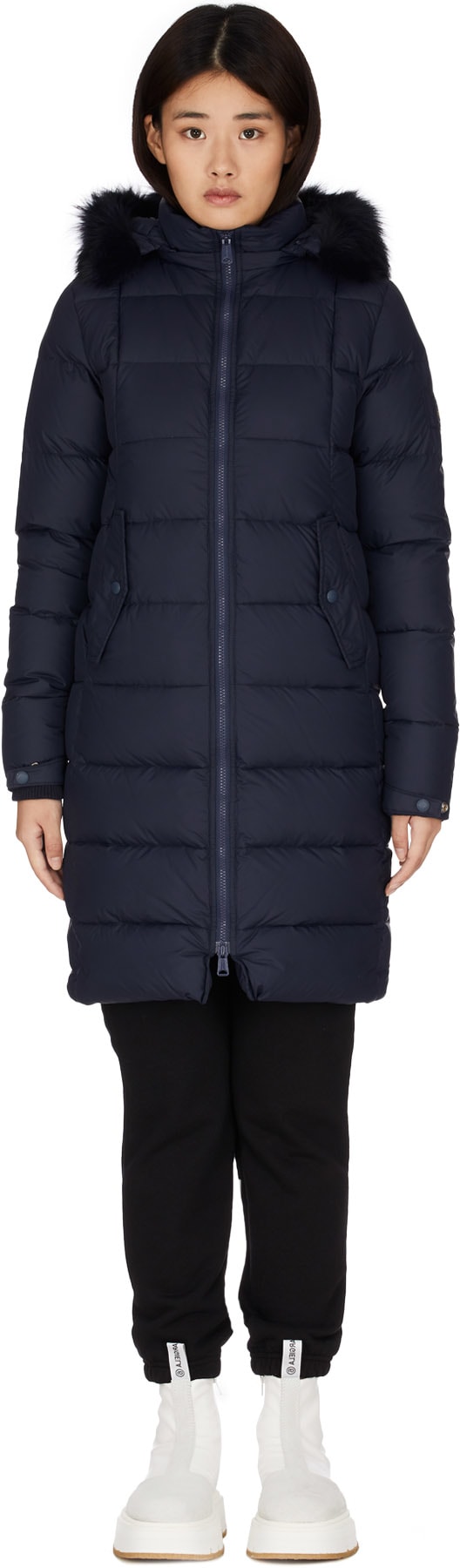 Penfield: Blue Mesar Long Down Jacket - 1