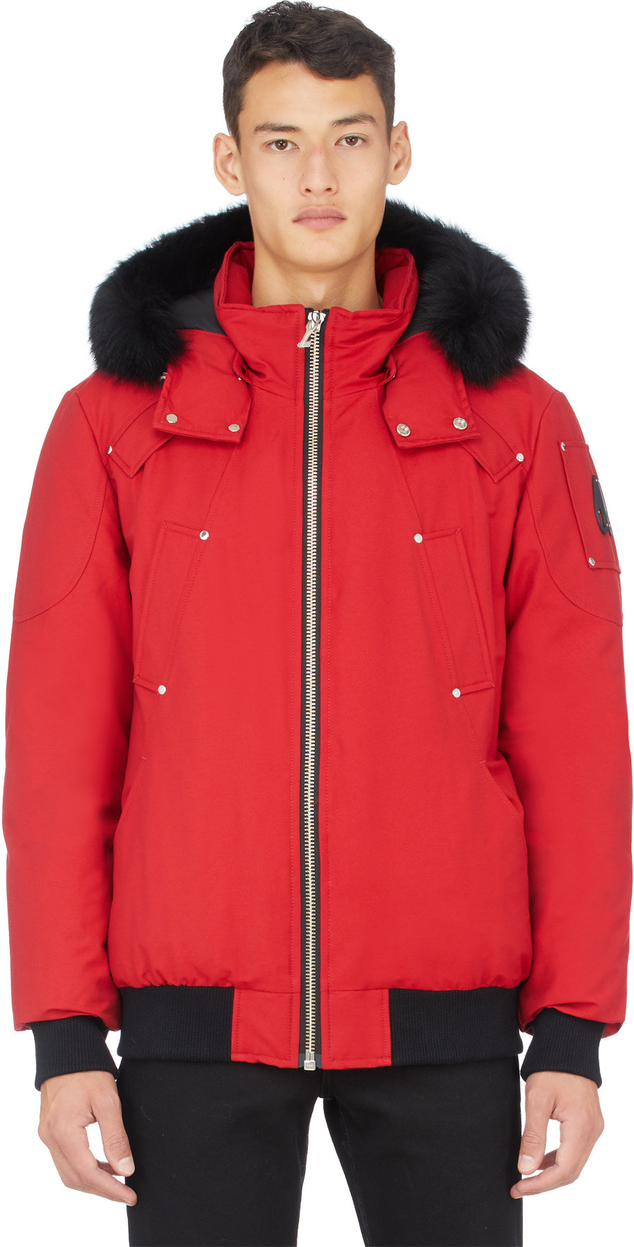 Moose Knuckles Red Ballistic Bomber influenceu Canada influenceu Canada