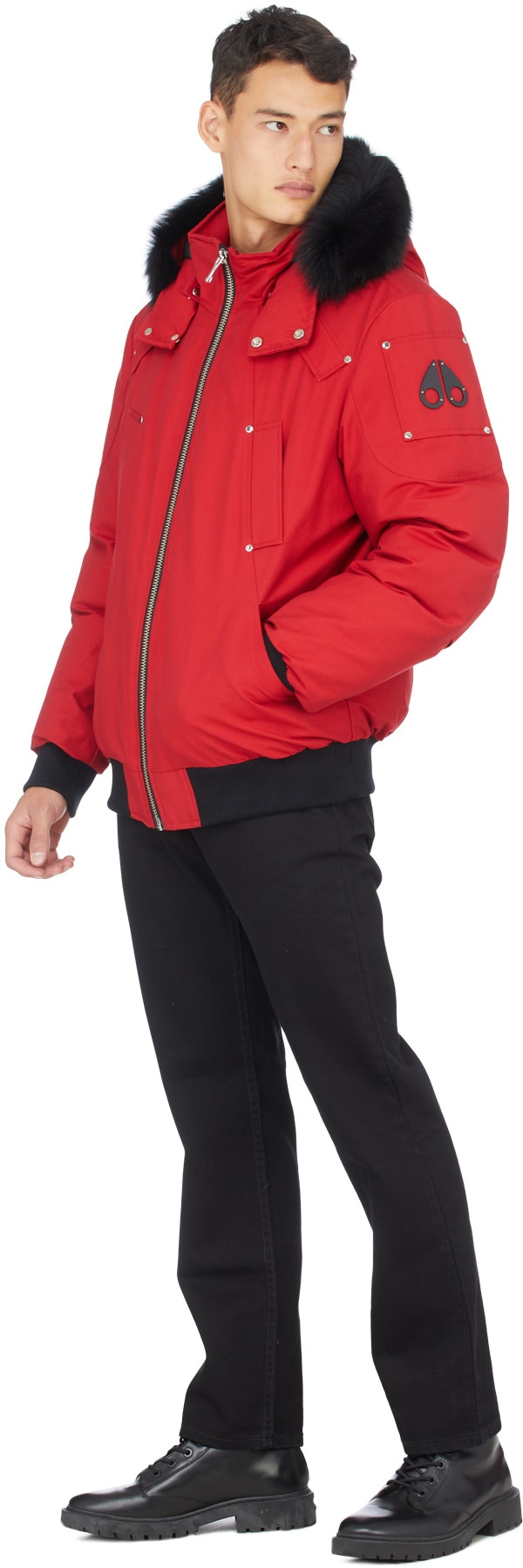 Moose Knuckles: Rouge Blouson Aviateur Ballistic Rouge - 4