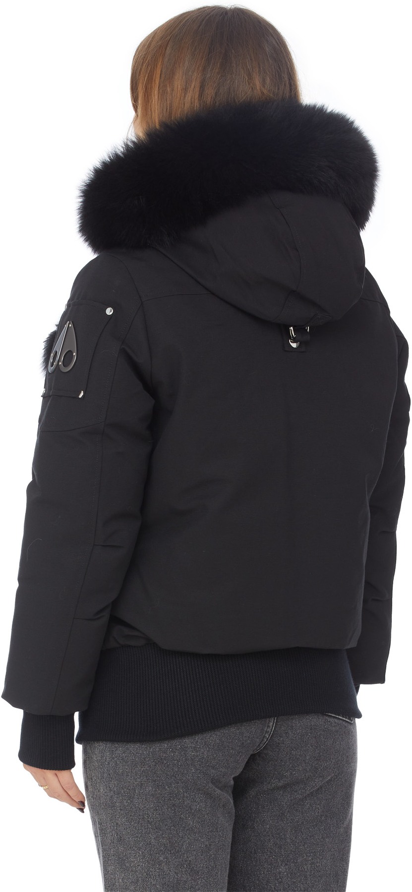 Moose Knuckles: Noir Bomber Encapuchonné Debbie Noir - 3