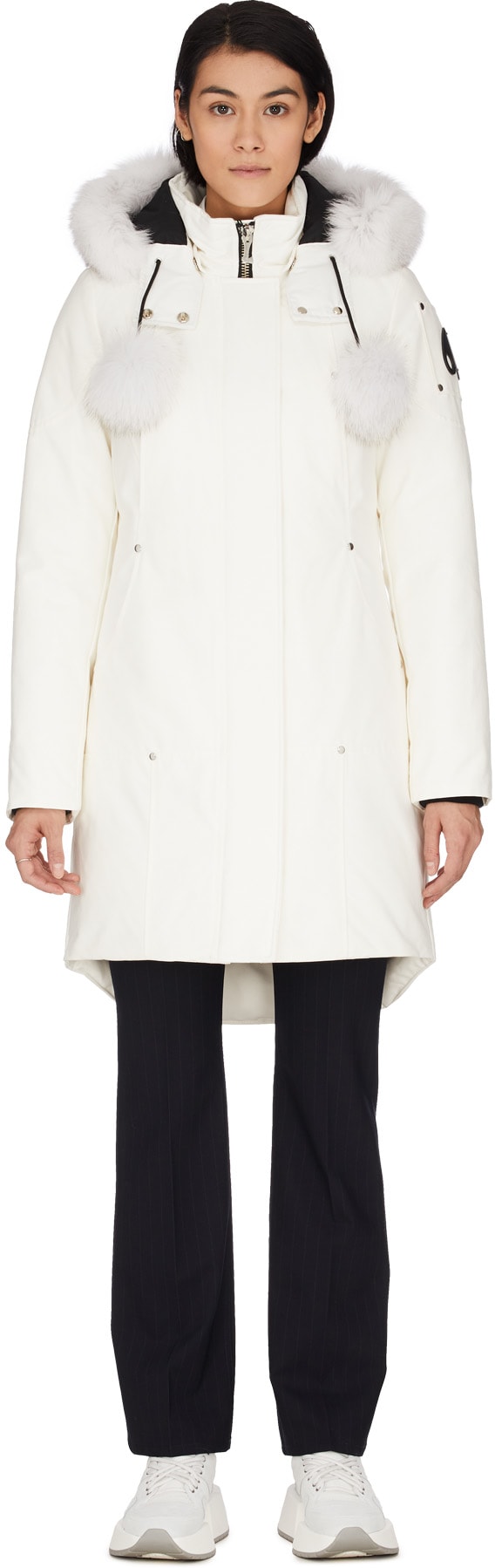 Moose Knuckles: White Stirling Parka - 1