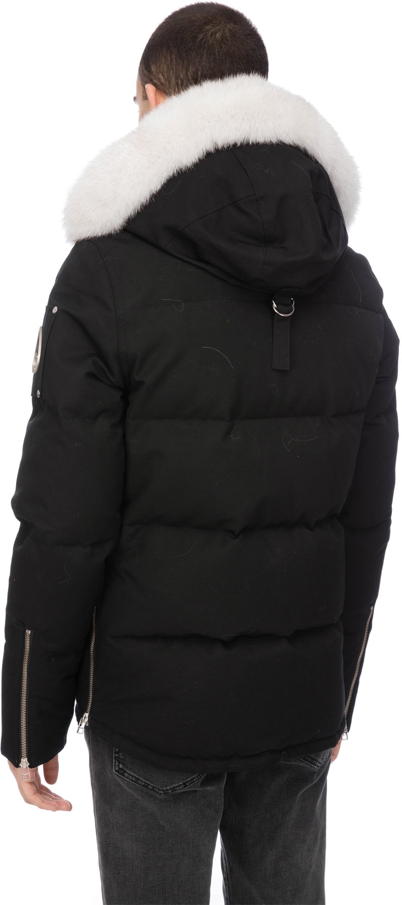 Moose Knuckles: Noir Manteau 3Q Noir - 3