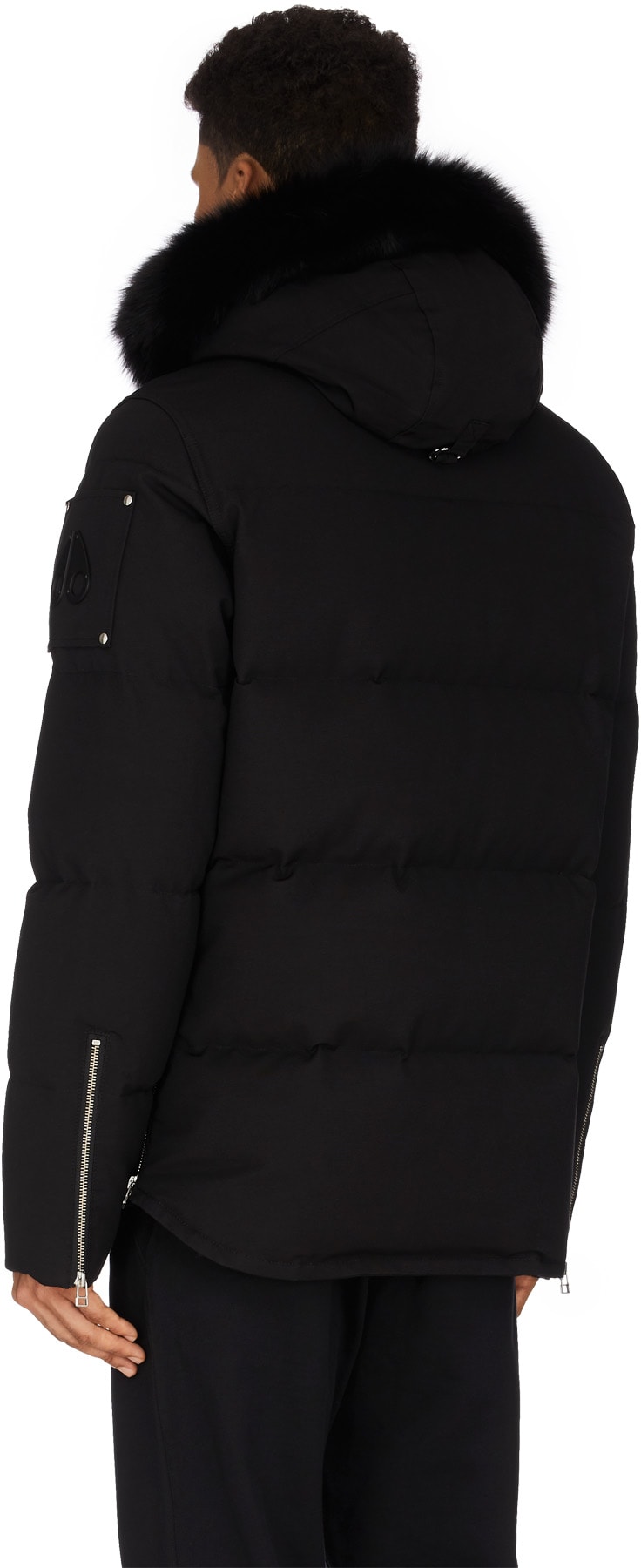 Moose Knuckles: Noir Manteau 3Q Noir - 3