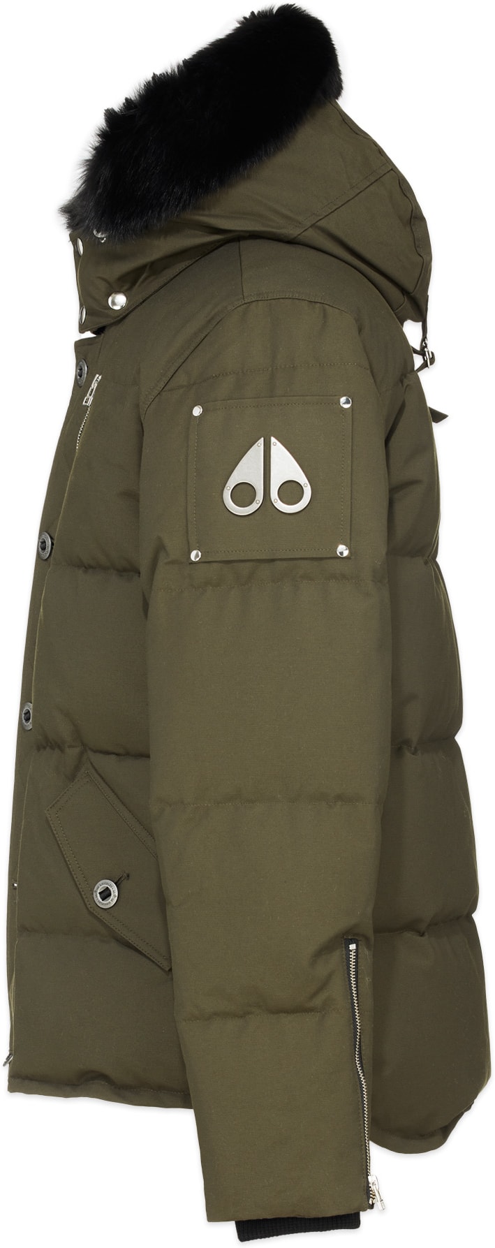 Moose Knuckles: Vert Manteau 3Q Encapuchonné Vert - 2