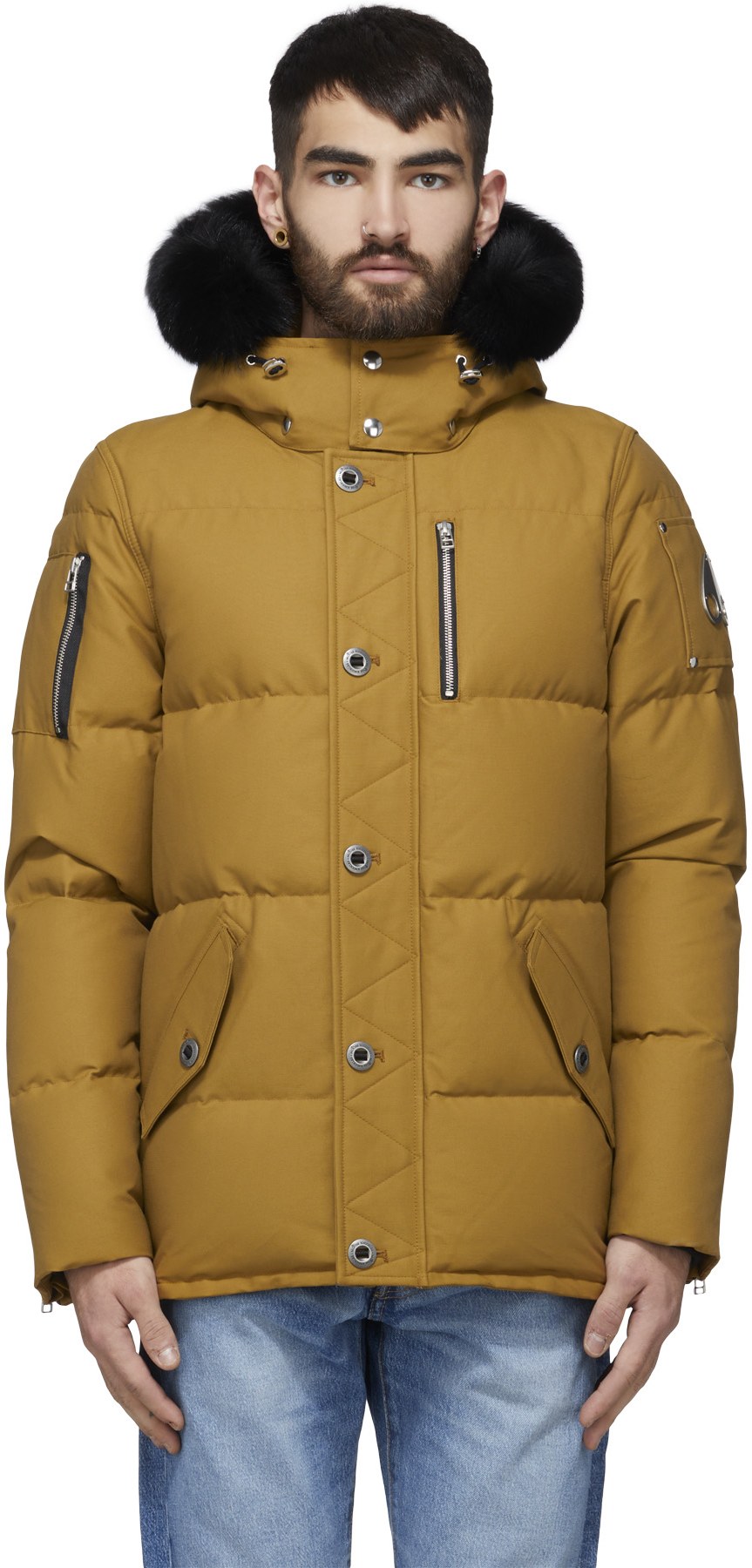 Moose Knuckles: Brun Manteau 3Q Brun - 1