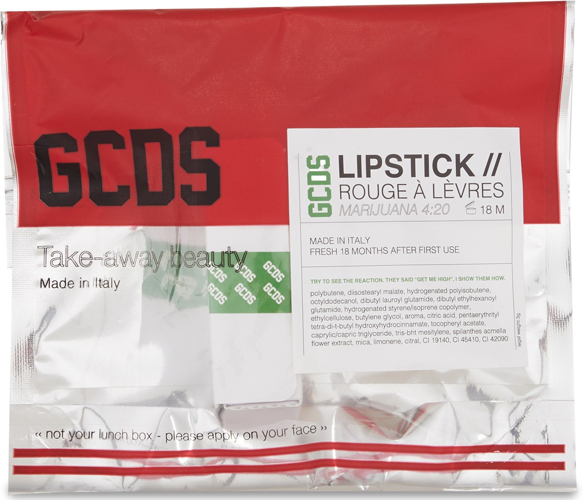 GCDS: Vert Rouge à Lèvres Marijuana Vert - 3