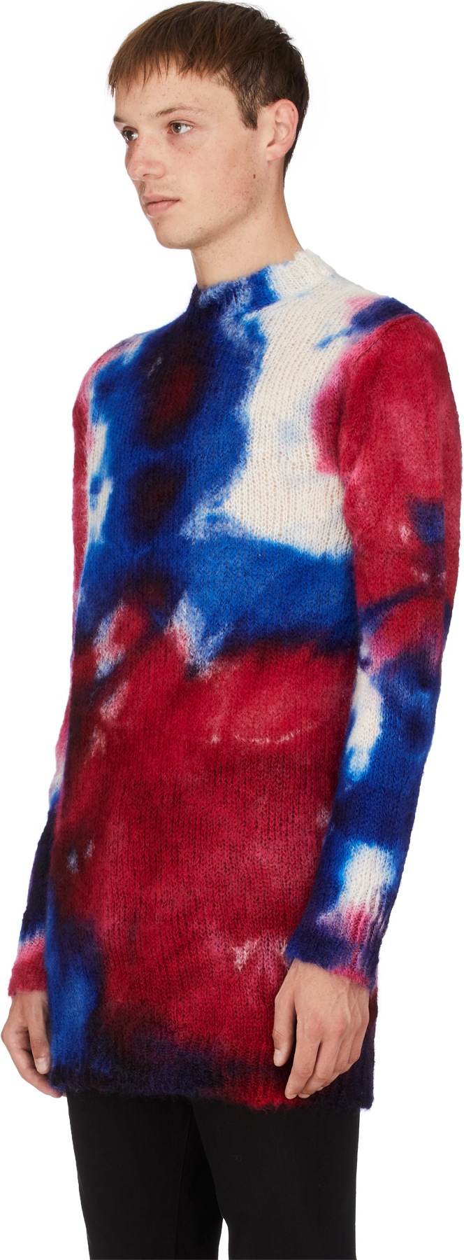 MAUNA-KEA: Multicolor Tie-Dye Mohair Knit Pullover - 2