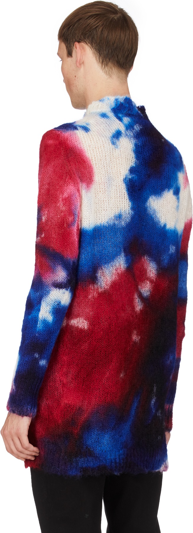 MAUNA-KEA: Multicolor Tie-Dye Mohair Knit Pullover - 3