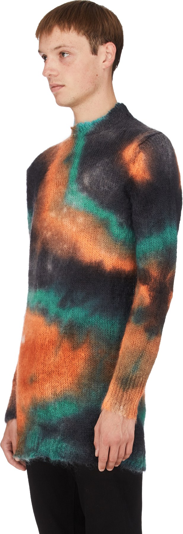 MAUNA-KEA: Multicolor Tie-Dye Mohair Knit Pullover - 2