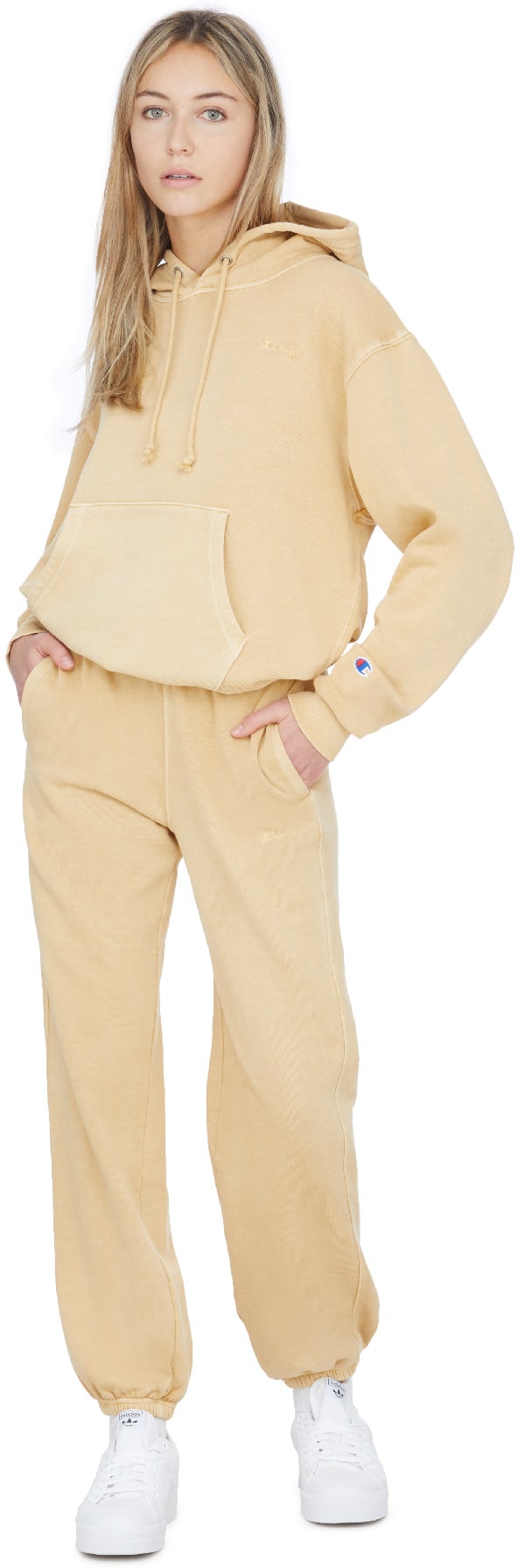 Champion: Or Pantalon de Survêtement Boyfriend Vintage Dye Or - 4