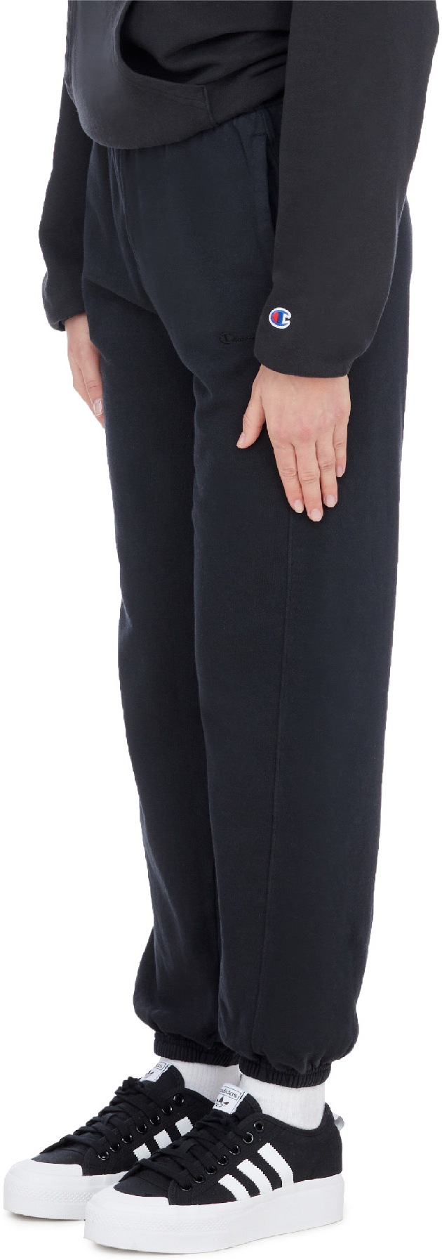 Champion: Noir Pantalon de Survêtement Boyfriend Vintage Dye Noir - 2