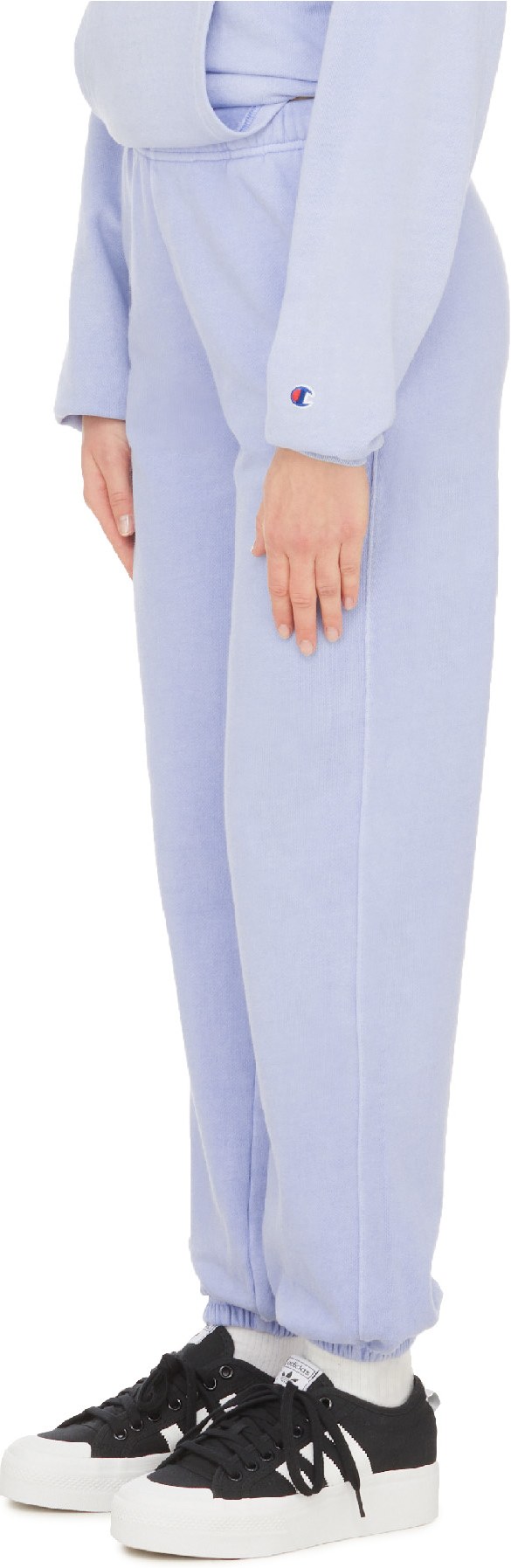 Champion: Blue Vintage Dye Boyfriend Sweatpants - 2