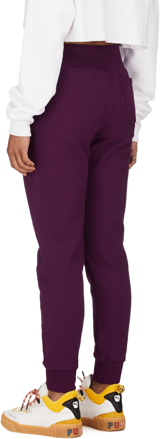 Champion: Purple Reverse Weave Old English Jogger Pants - 3