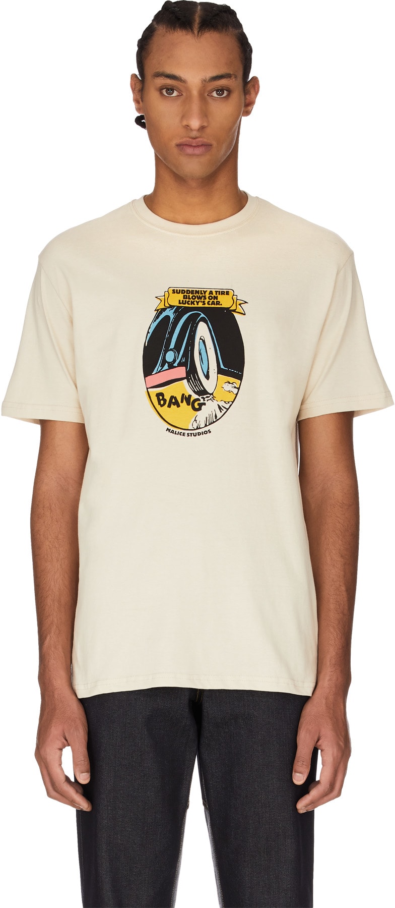 Malice Studios: Neutrales Lucky's Car T-Shirt Neutrales - 1