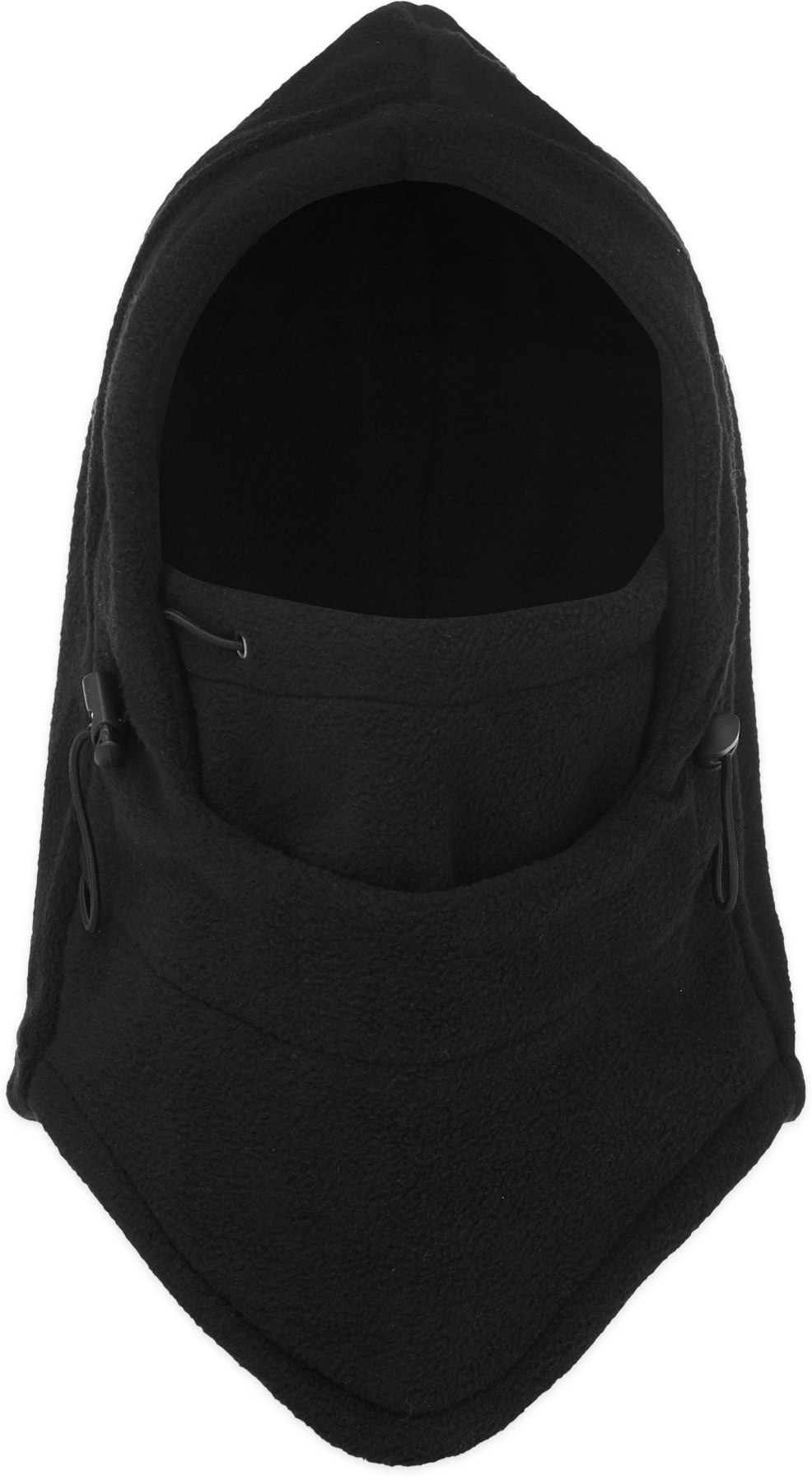 influenceu: Black Flexible Fleece Balaclava Mask - 1