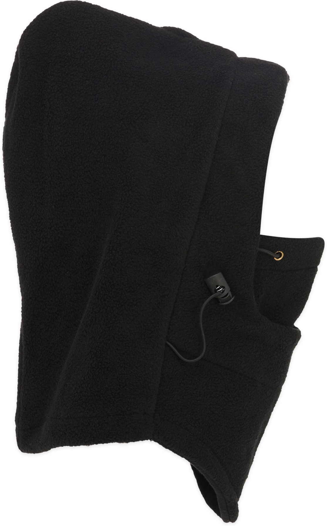 influenceu: Black Flexible Fleece Balaclava Mask - 2