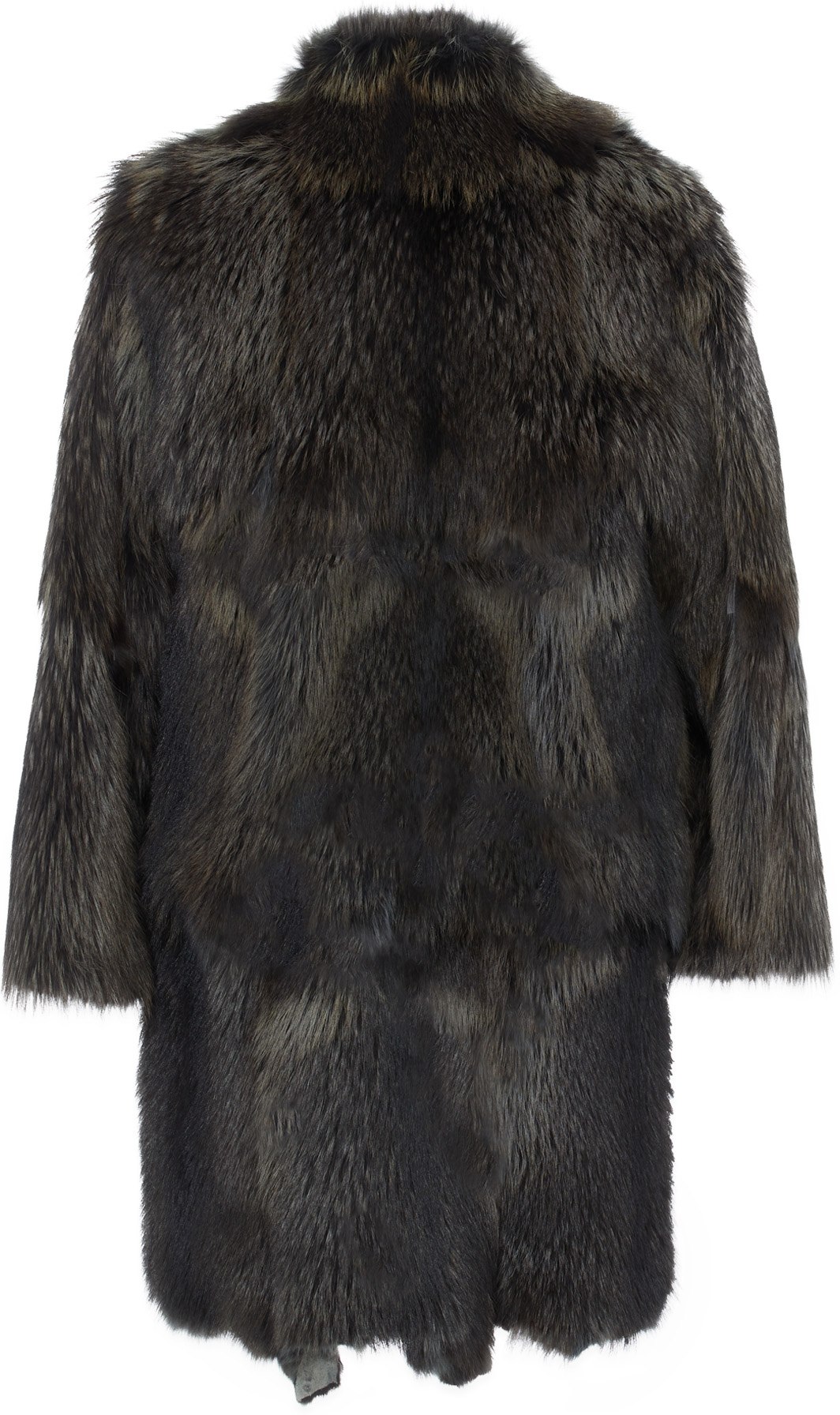 influenceu: Multicolor Native Fox Fur Coat - 3