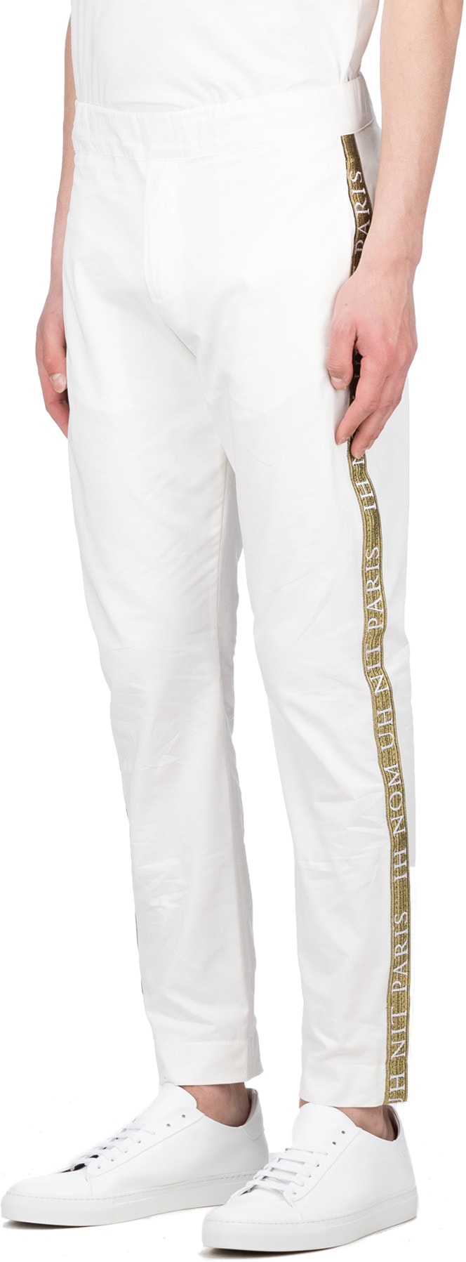 IH NOM UH NIT: White Track Pants - 2