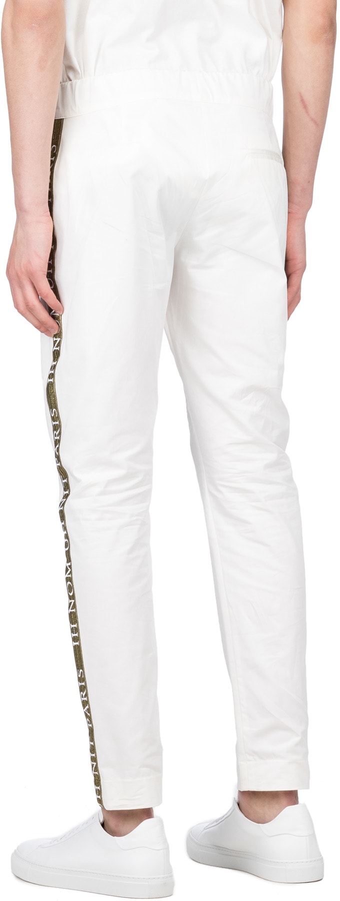 IH NOM UH NIT: White Track Pants - 3