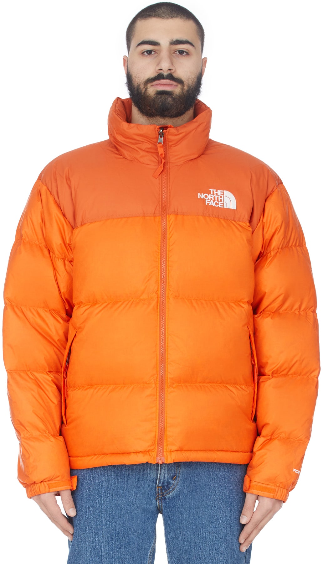 The North Face: Orange 1996 Retro Nuptse Jacket - 1