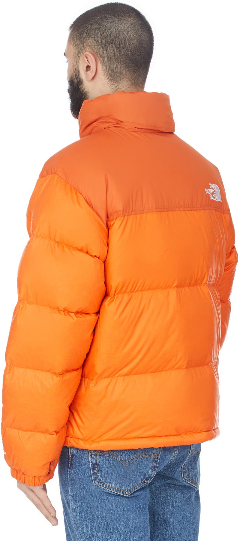 The North Face: Orange 1996 Retro Nuptse Jacket - 3