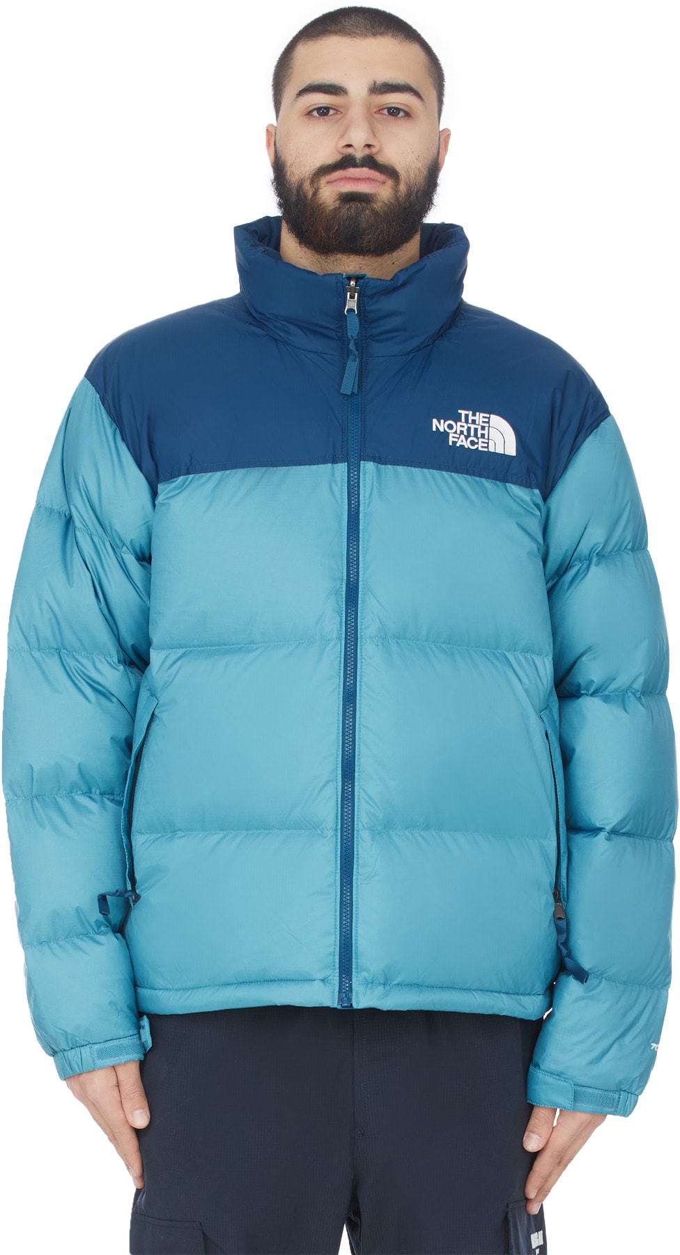 The North Face: Blue 1996 Retro Nuptse Jacket - 1