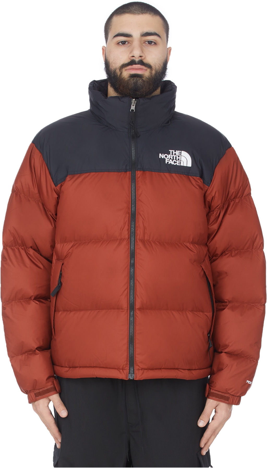 The North Face: Red 1996 Retro Nuptse Jacket - 1