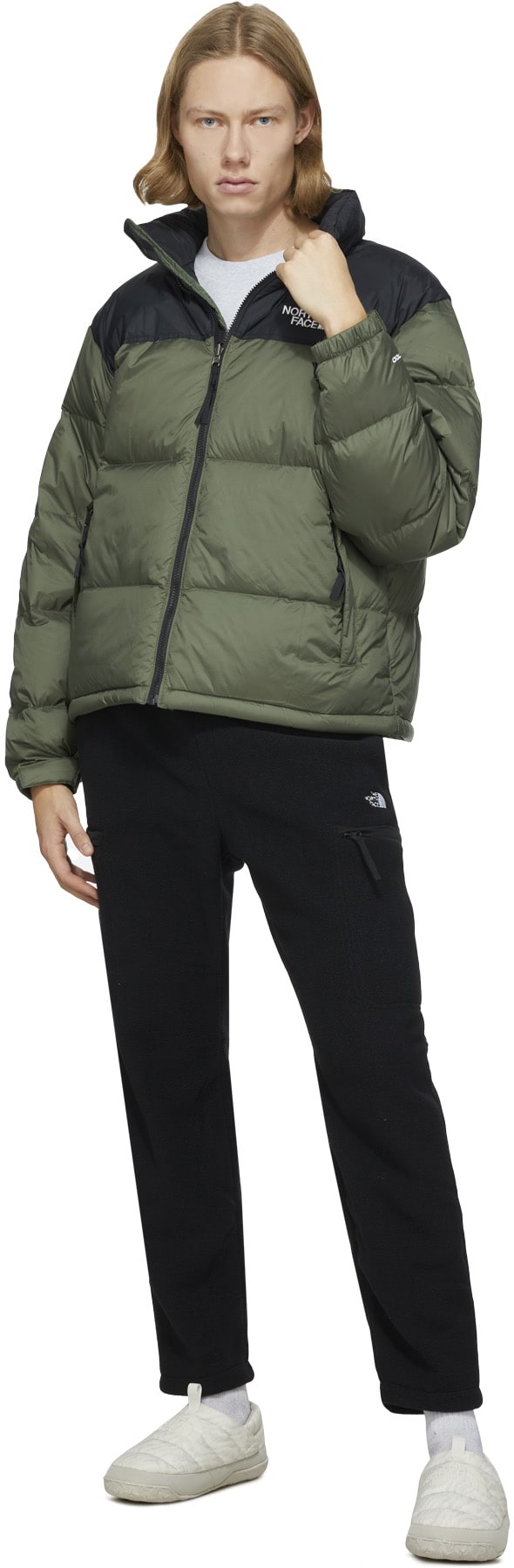 The North Face: Green 1996 Retro Nuptse Jacket - 4