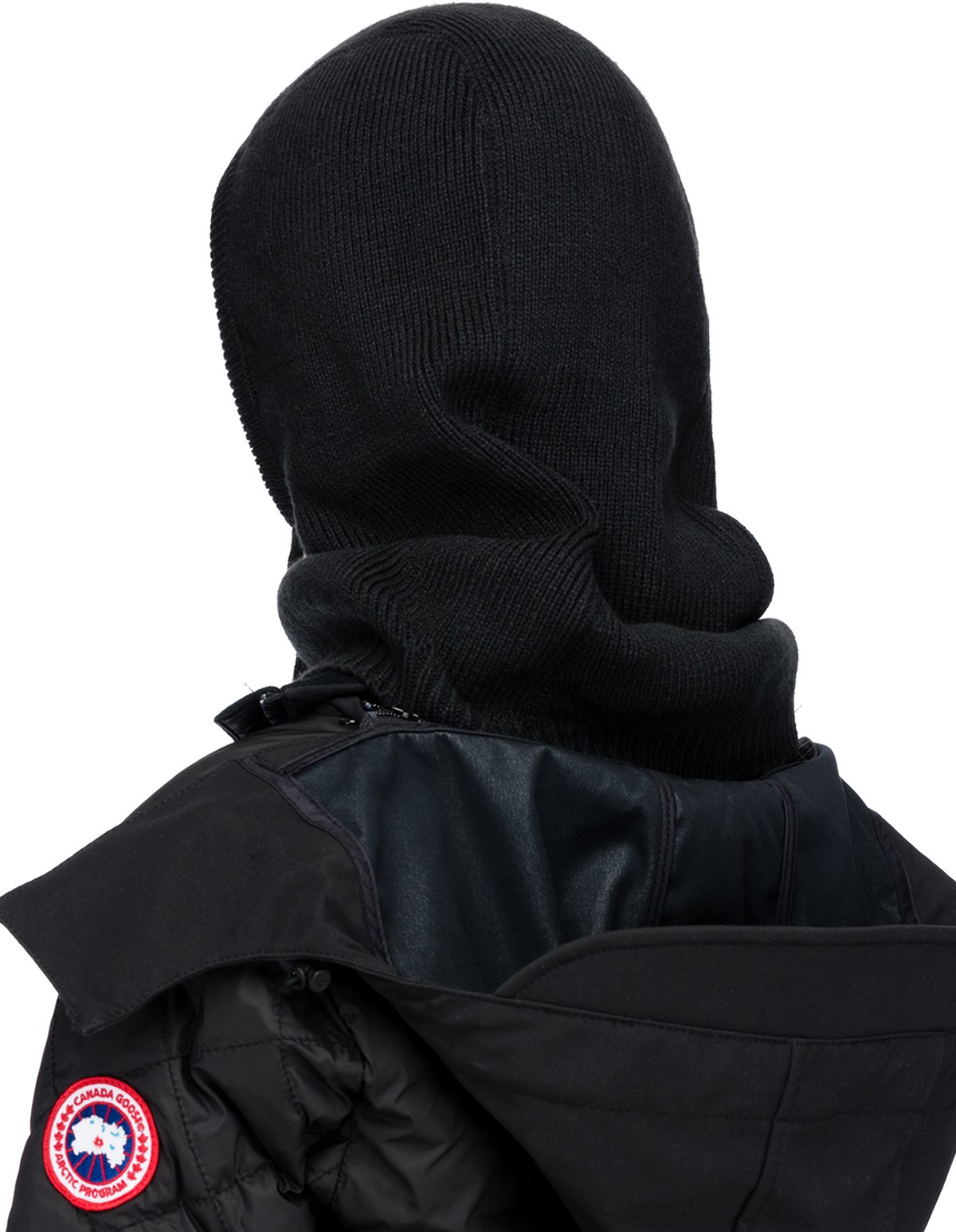 The North Face: Black Knit Balaclava Hood - 3