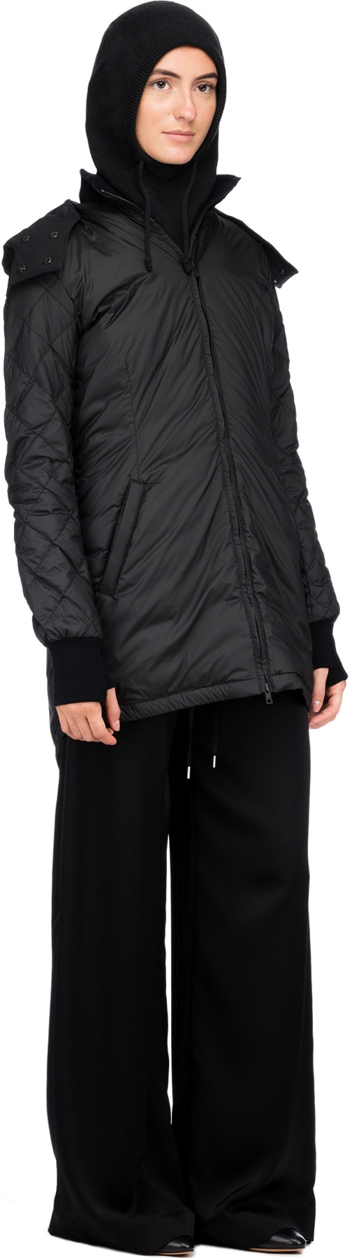 The North Face: Black Knit Balaclava Hood - 4