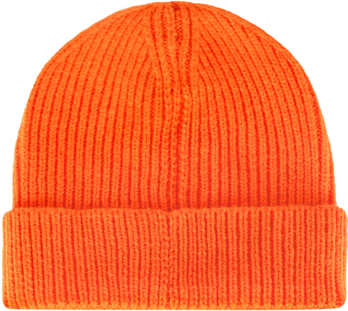 The North Face: Orange TNF Logo Box Cuffed Beanie - 2