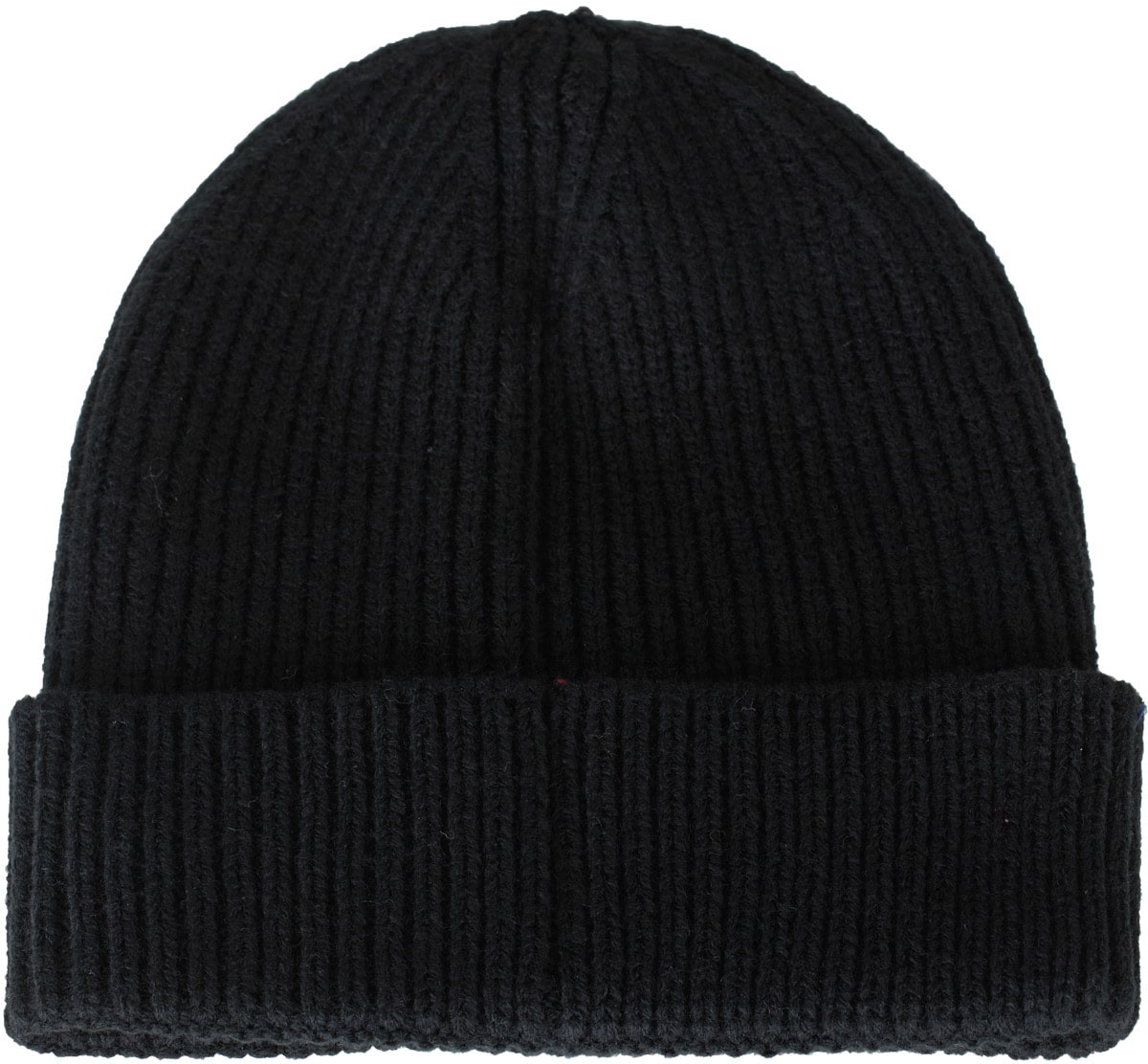 The North Face: Black TNF Logo Box Cuffed Beanie - 2