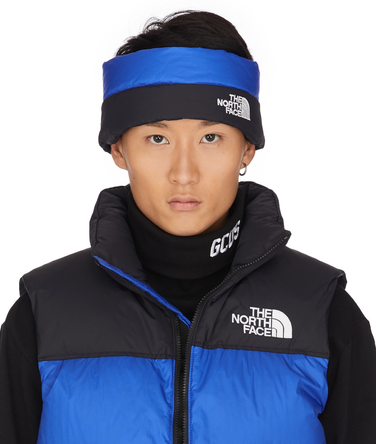 The North Face: Blue Nuptse Headband - 1