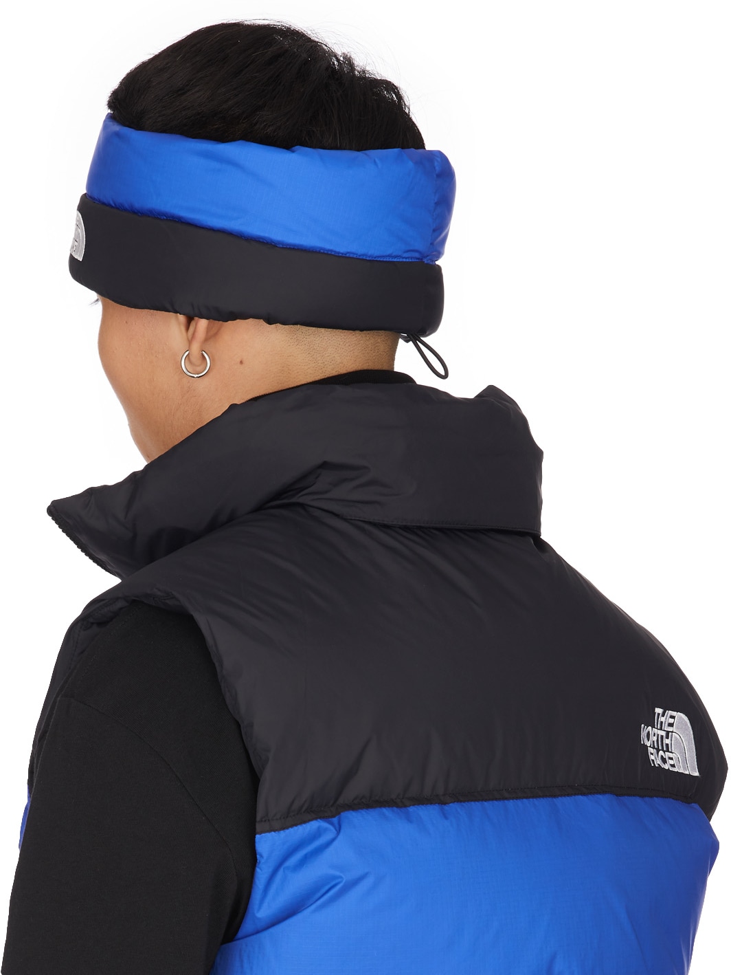 The North Face: Blue Nuptse Headband - 3