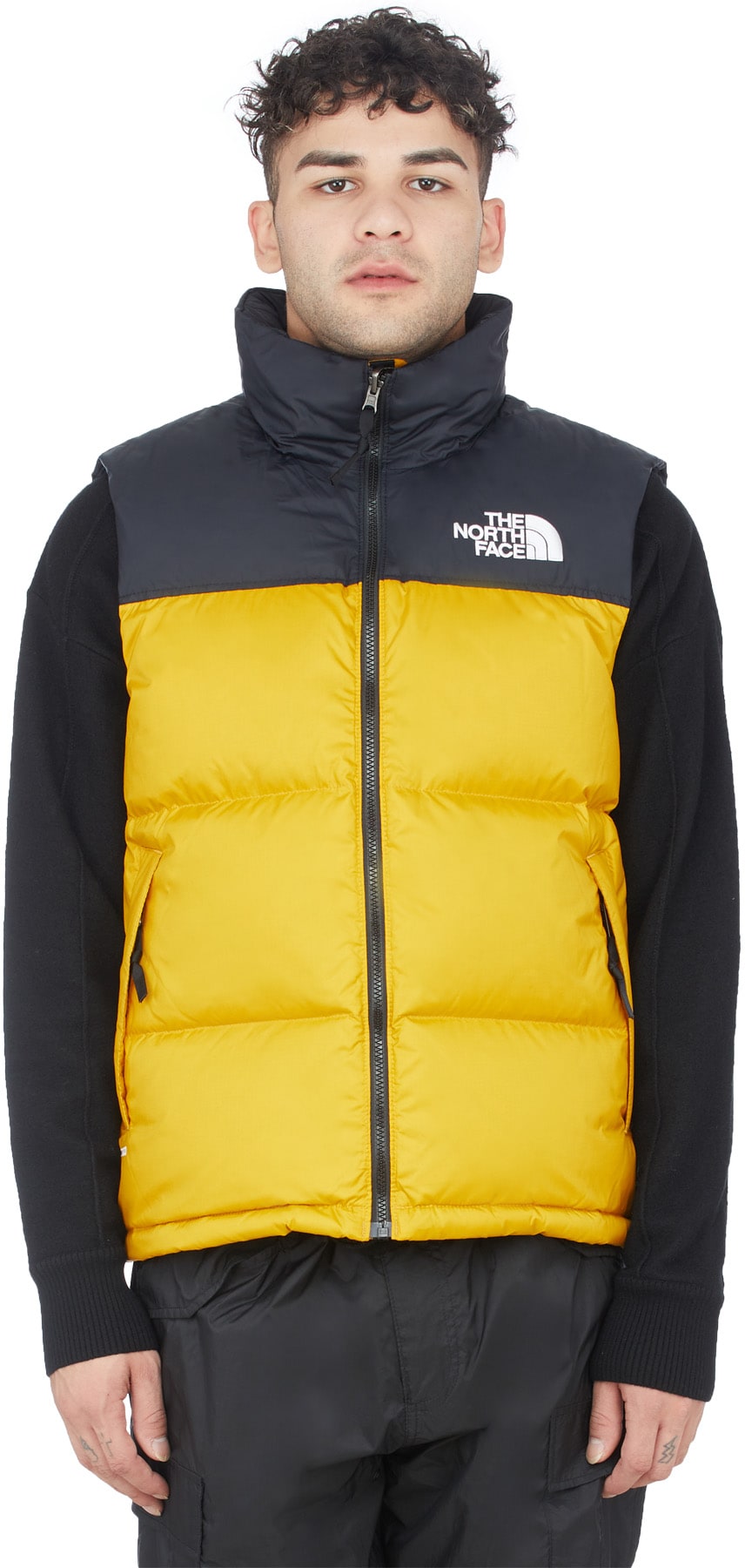 The North Face: Yellow 1996 Retro Nuptse Vest - 1