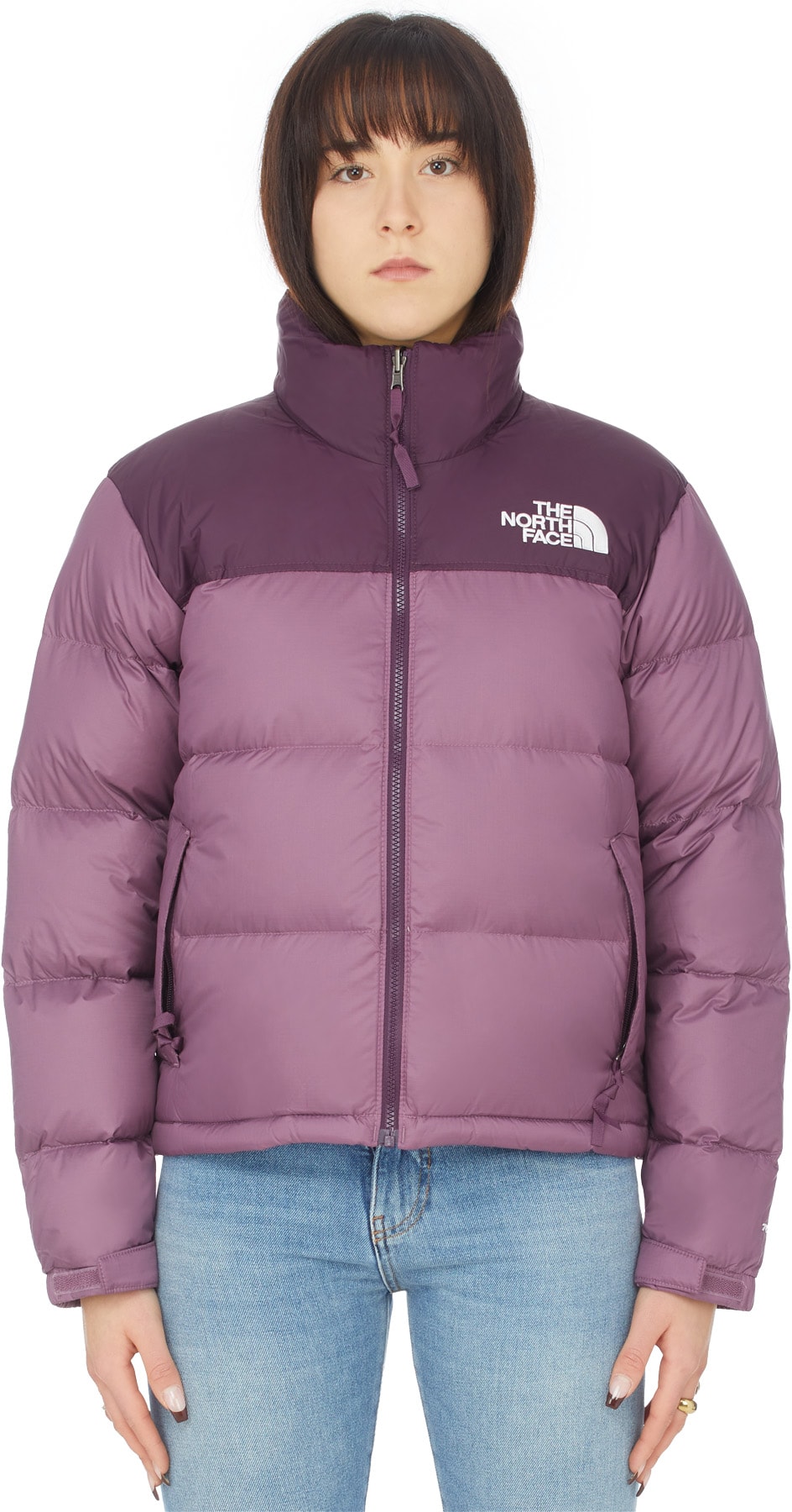 The North Face: Purple 1996 Retro Nuptse Jacket - 1