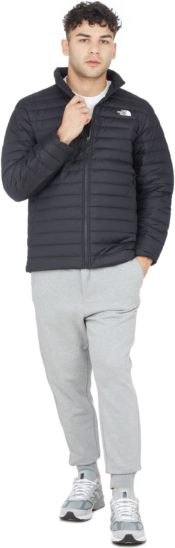 The North Face: Black Stretch Down Jacket - 4