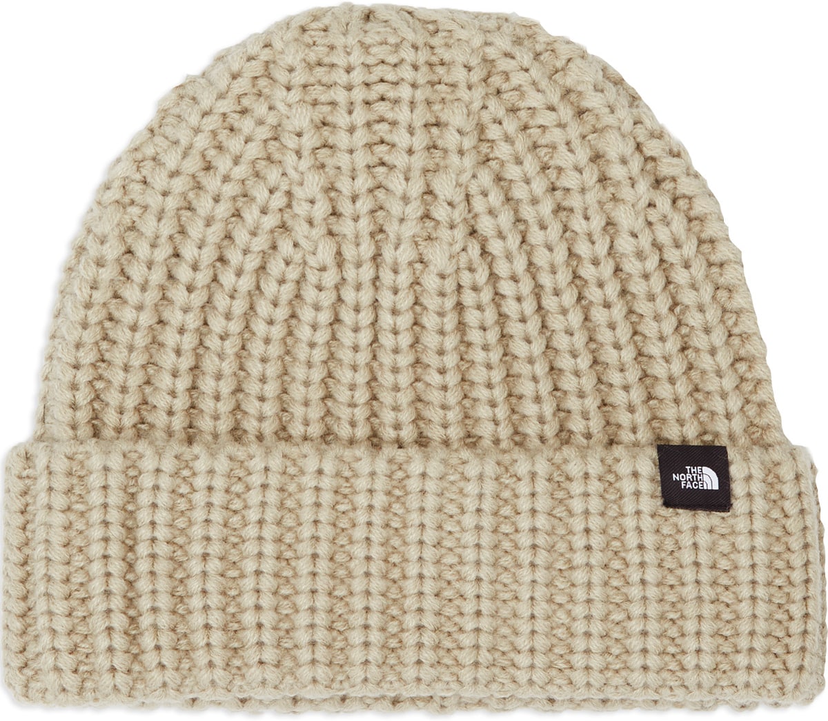 The North Face: Grey Chunky Knit Watchman Beanie - 1