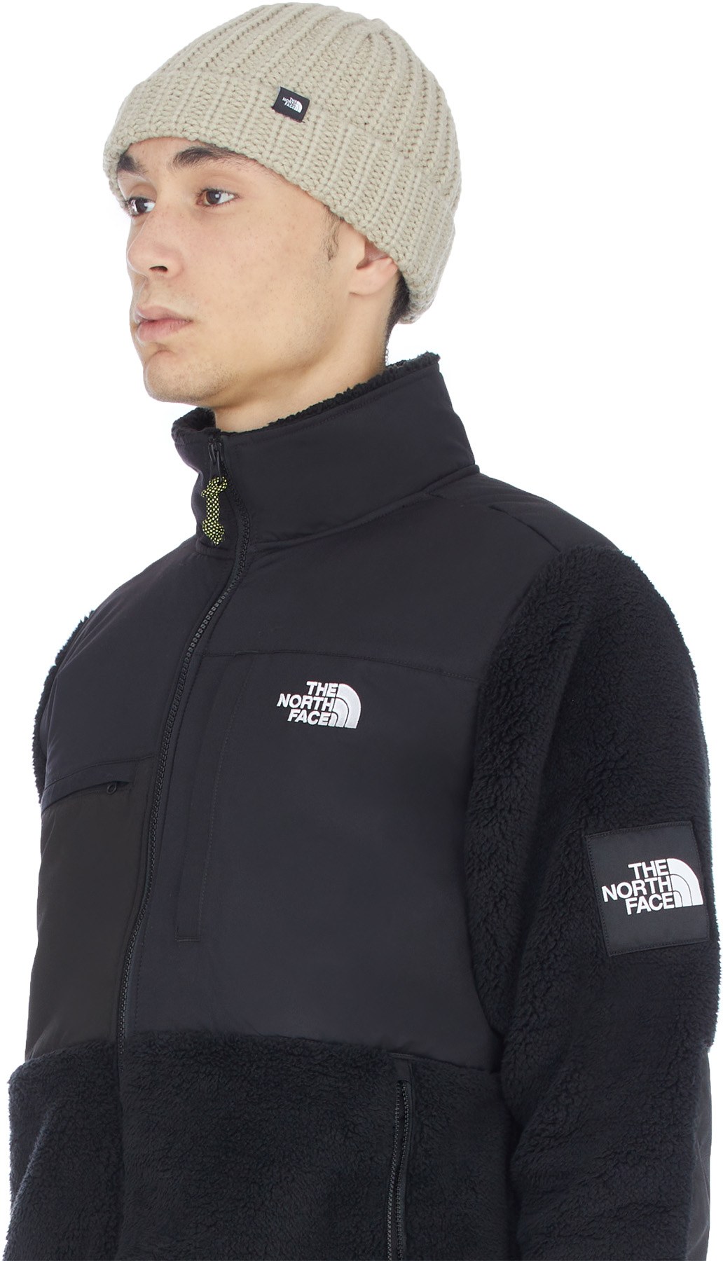 The North Face Grey Chunky Knit Watchman Beanie influenceu Canada influenceu Canada