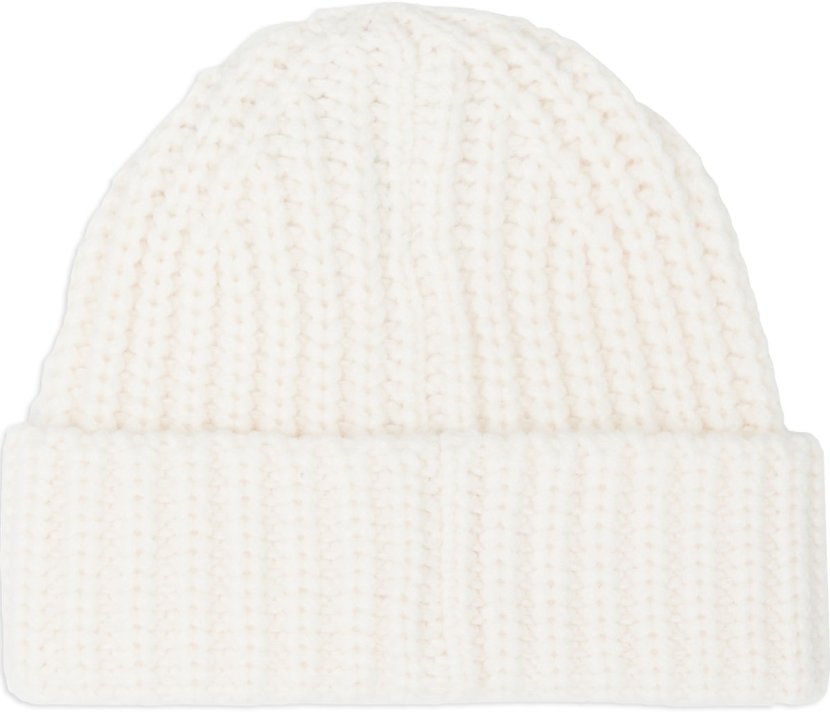 The North Face: White Chunky Knit Watchman Beanie - 2