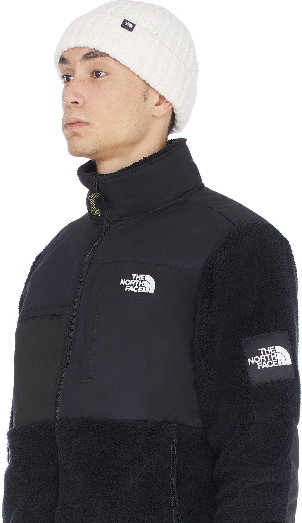 The North Face: Blanc Bonnet Chunky Knit Watchman Blanc - 3