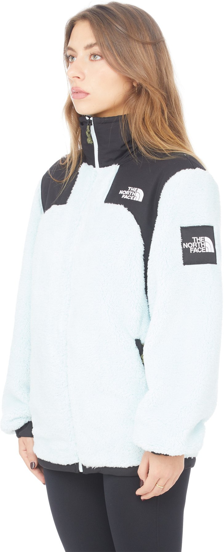 The North Face: Blue Black Box Oversize Sherpa Fleece Jacket - 2