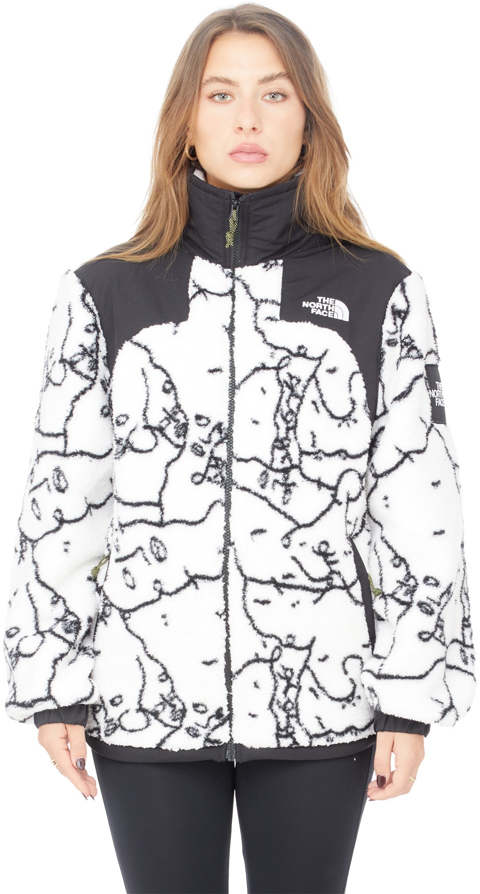 The North Face: Multicolor Black Box Oversize Sherpa Fleece Jacket - 1